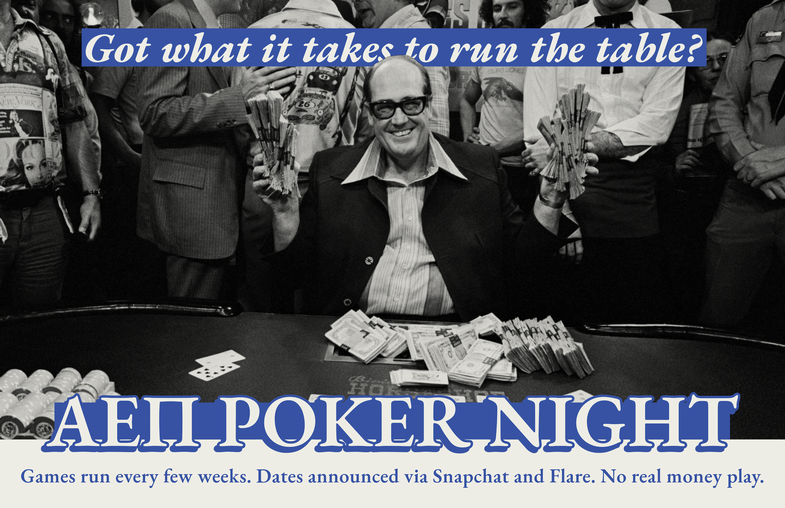 Wall poster I made to promote GWΑΕΠ poker night.